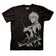 Bleach Ichigo Stare Black T-Shirt